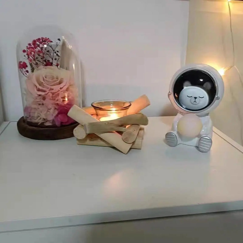 Lâmpada noturna nova com carregamento usb, lâmpada led para berçário, lua, astronautaro, decoração.