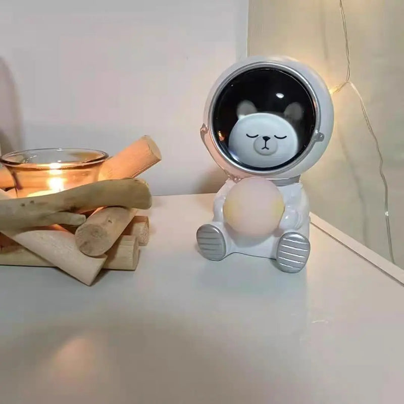 Lâmpada noturna nova com carregamento usb, lâmpada led para berçário, lua, astronautaro, decoração.